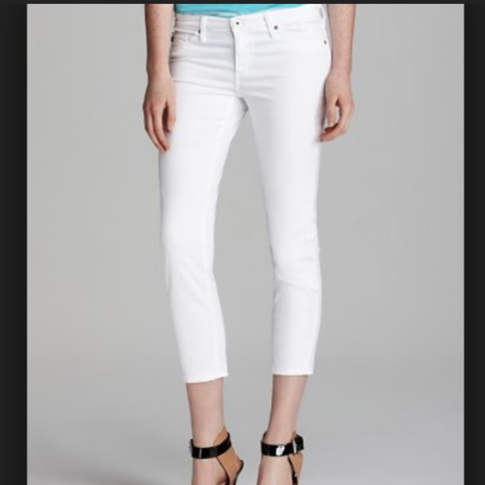 AG Adriano Goldschmied The Stilt Cigarette Leg Jeans Women’s 29 White